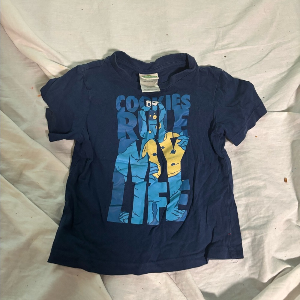 Sesame Street Navy Blue Cookie Monster Tee